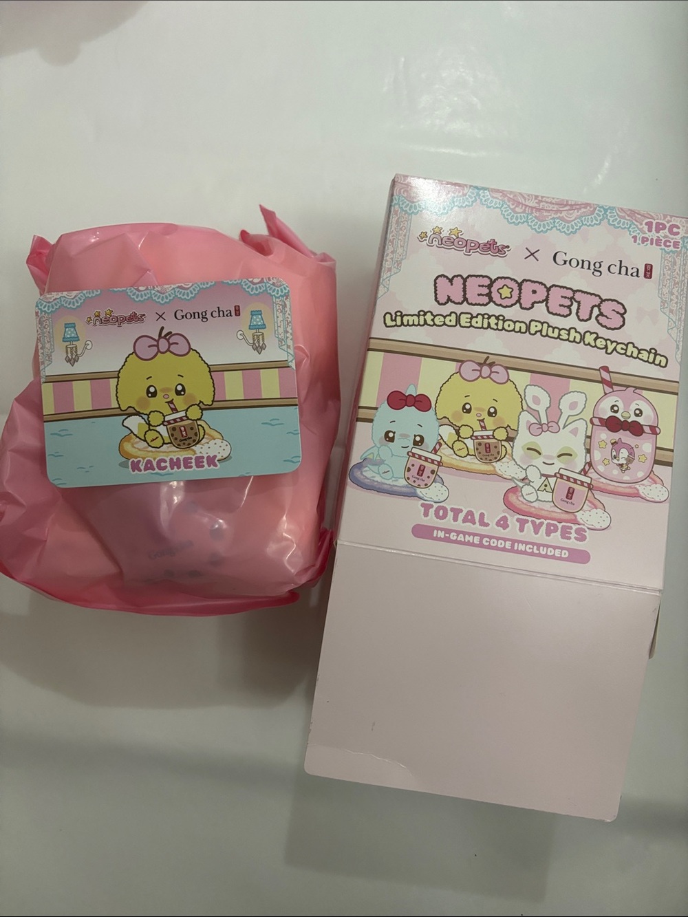 Neopets x Gong Cha Kacheek Limited Edition Plush Keychain